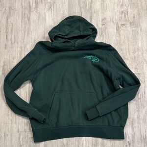 Dark Green Hoodie with Chest Logo